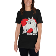 Load image into Gallery viewer, The Cheeky Horse - I Love Horses Adult Shirt