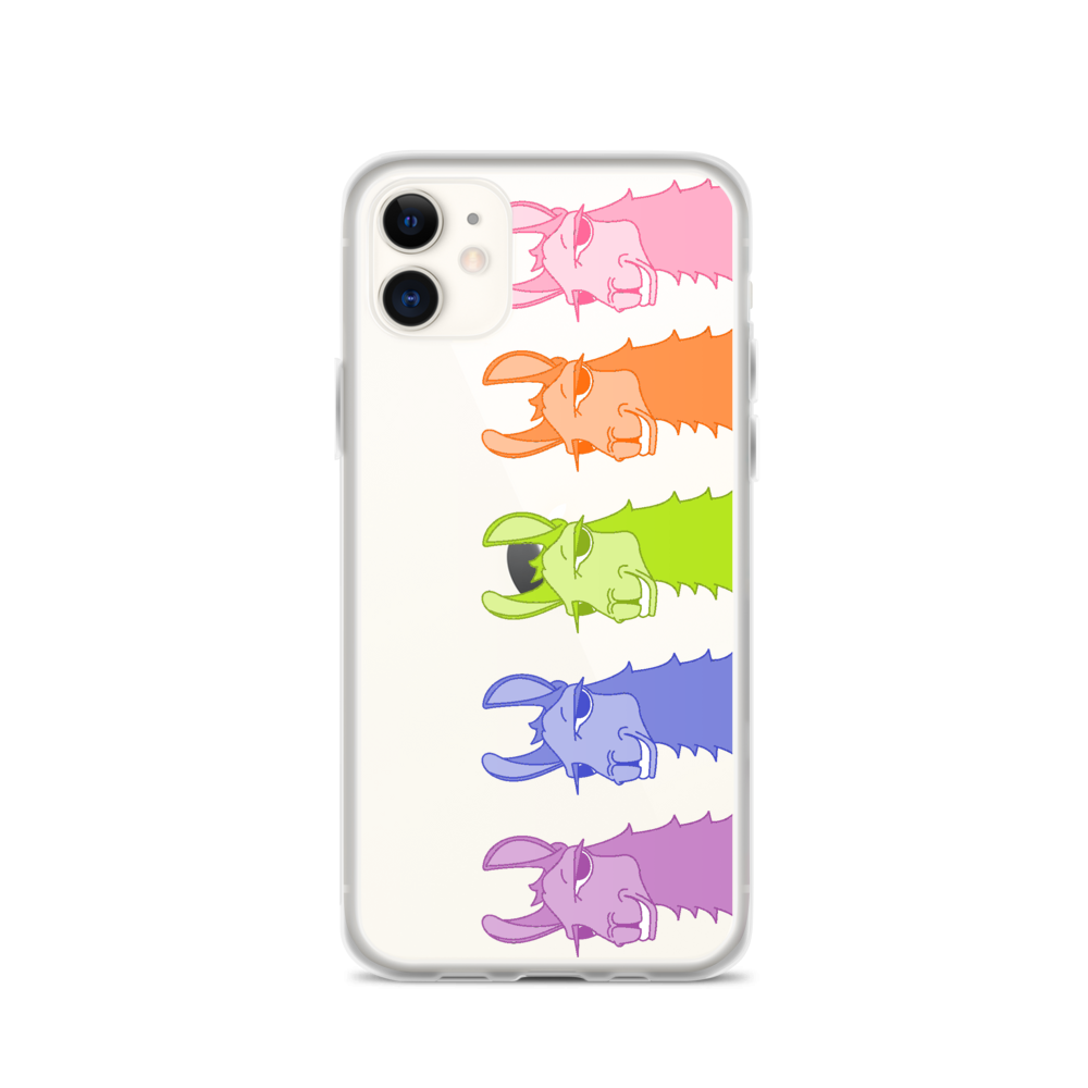 The Cool Llama - iPhone Case Rainbow