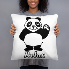 Load image into Gallery viewer, Howdy Panda - Relax Basic Pillow