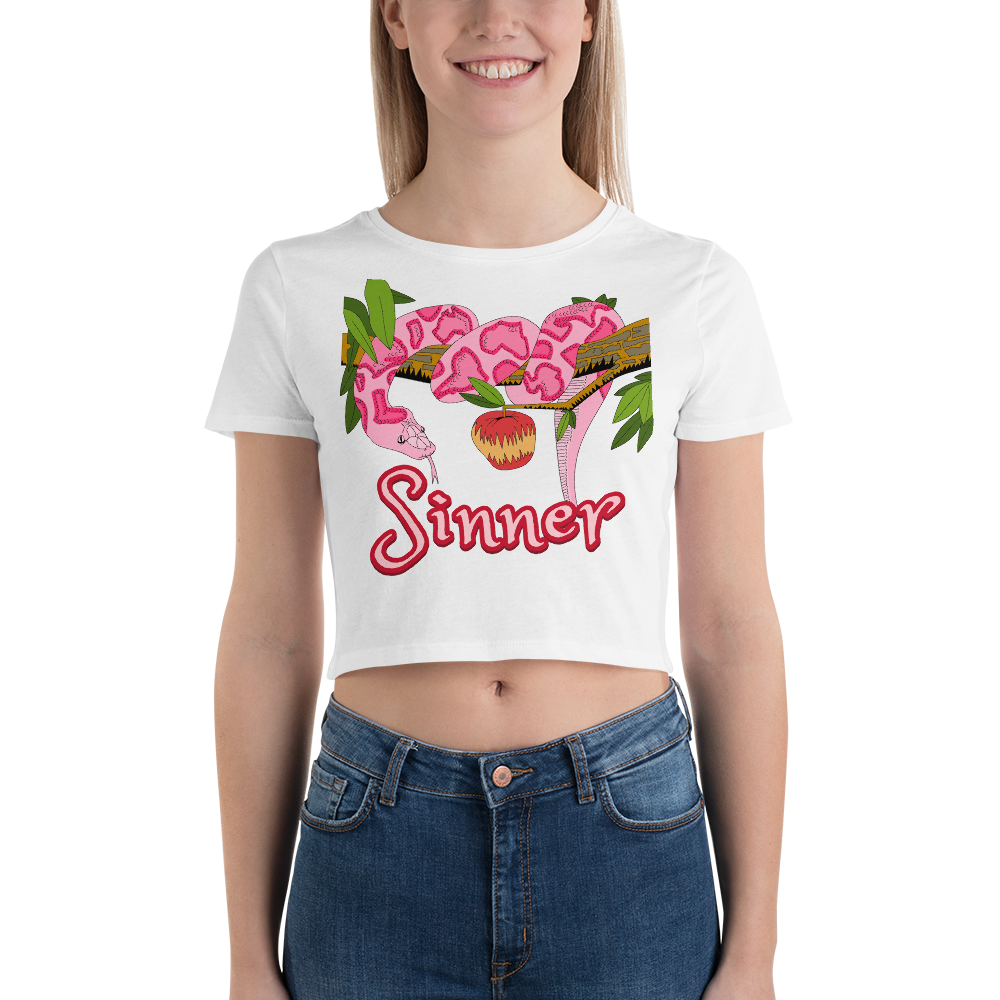 The Serpent - Sinner Women’s Crop Tee