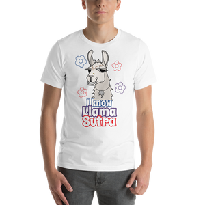 The Cool Llama - I Know Llama Sutra Light Coloured Unisex T-Shirt