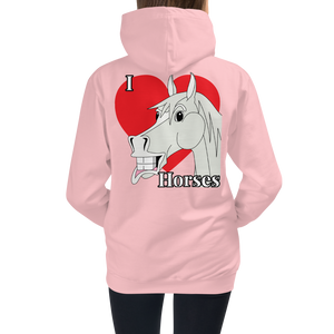 The Cheeky Horse - I Love Horses Kids Hoodie