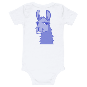 The Cool Llama - Baby Bodysuit Blue