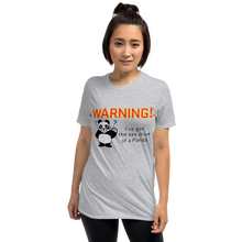 Load image into Gallery viewer, Howdy Panda - &quot;Warning, I&#39;ve got the sex drive of a panda&quot; Unisex T-Shirt