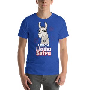 The Cool Llama - I Know Llama Sutra Light Coloured Unisex T-Shirt