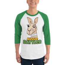 Load image into Gallery viewer, Australia - Aussie Battler Kangaroo Unisex 3/4 Sleeve Shirt